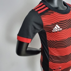 Kit Infantil Flamengo I 22/23 -Adidas - Vermelho e Preto na internet