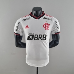 Camisa Flamengo II C/ Patrocínios 22/23 Jogador Adidas Masculino - Branca