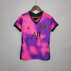 Camisa PSG IV 20/21 Torcedor Jordan Feminina - Roxa - comprar online