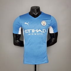 Camisa Manchester City 1 21/22 Jogador Puma Masculino - Azul Bebê