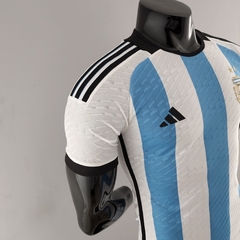 Camisa Seleção Argentina I 22/23 Jogador Adidas Masculino - Azul e Branca na internet