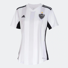 Camisa Atlético II 22/23 Torcedor Feminina - Branca/Cinza