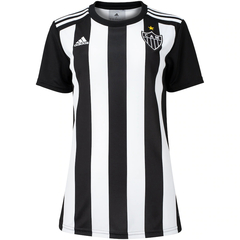 Camisa Atlético I 22/23 Torcedor Feminina - Preta/Branca