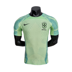 Camisa Seleção Br@z!l Treino 2022/23 Verde - Nike - Jogador Masculina