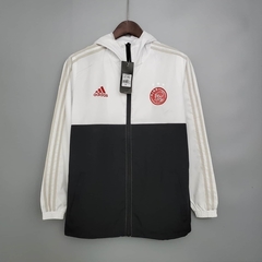 Jaqueta Corta Vento Ajax 20/21 - Masculina - Branco e Preto