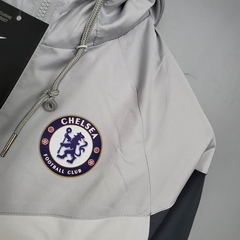 Imagem do Jaqueta Corta Vento Chelsea 20/21 - Masculina - Branco, Cinza e Preto