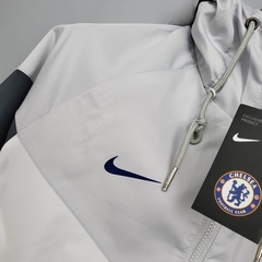 Jaqueta Corta Vento Chelsea 20/21 - Masculina - Branco, Cinza e Preto - loja online