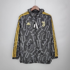 Jaqueta Corta Vento Juventus - Masculina - Preta