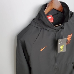 Jaqueta Corta Vento Liverpool 21/22 - Masculina - Preto na internet