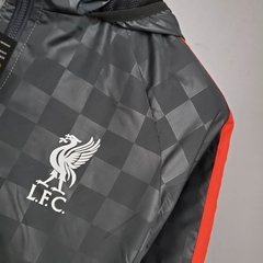 Imagem do Jaqueta Corta Vento Liverpool 21/22 - Masculina - Preto Xadrez