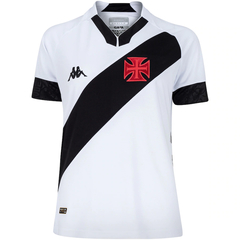 Camisa Vasco da Gama II 22/23 Torcedor Kappa Feminina - Branca e Preto