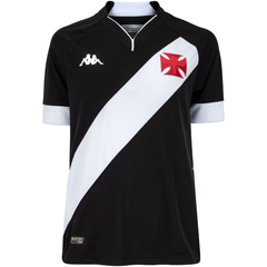 Camisa Vasco da Gama I 22/23 Torcedor Kappa Feminina - Preto e branco