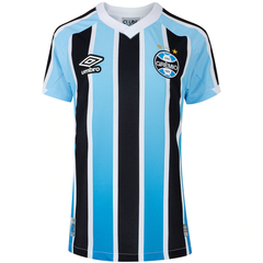 Camisa Grêmio 1 22/23 Torcedor Umbro Feminina - Azul e Preto