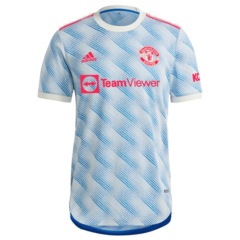 Camisa Manchester United Away 21/22 Masculina Adidas - Azu e Branco