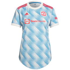 Camisa Manchester United Away 21/22 Torcedor Adidas Feminina - azul