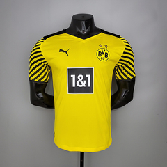 Camisa Borussia Dortmund 1 2021/22 Jogador Masculina - Amarelo - comprar online