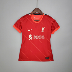 Camisa Liverpool Home 21/22 Torcedor Nike Feminina - Vermelha