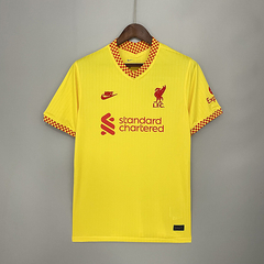 Camisa Liverpool 3 21/22 Torcedor Nike Masculina - Amarela