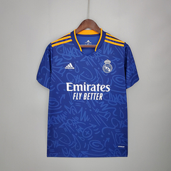 Camisa Real Madrid Away 21/22 Torcedor Adidas Masculina - Azul