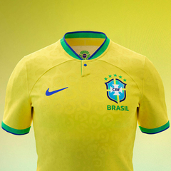 Camisa Seleção Br@z!l I 2022/23 Amarela - Nike - Jogador Masculina - Lux Esports - Camisas de Futebol