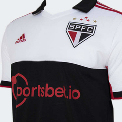Camisa São Paulo III 2022/23 Preta e Branca - Torcedor Adidas Masculina - Lux Esports - Camisas de Futebol