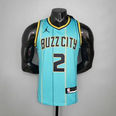 Regata Charlotte Hornets Azul e Preta - Nike - Masculina