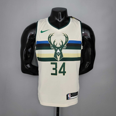 Regata Milkwaukee Bucks Branca - Nike Jordan - Masculina