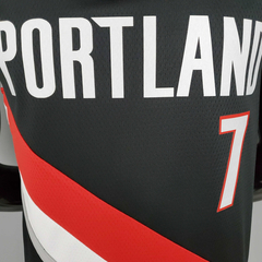 Regata Portland Trail Blazers Preta - Nike - Masculina - Lux Esports - Camisas de Futebol