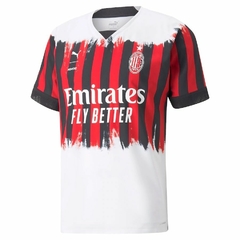 Camisa AC Milan Puma X Nemen lV 22/23 Torcedor Puma Masculina - Vermelha e Branco