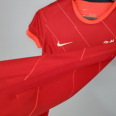 Camisa Liverpool Home 21/22 Torcedor Nike Feminina - Vermelha - comprar online