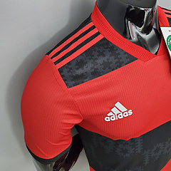 Camisa Flamengo 1 Adidas 2021/22 Jogador Masculina - Vermelho e Preto - comprar online