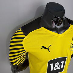 Camisa Borussia Dortmund 1 2021/22 Jogador Masculina - Amarelo - Lux Esports - Camisas de Futebol