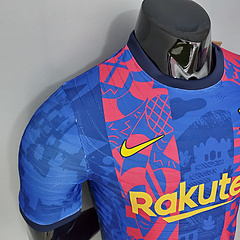 Camisa Barcelona 3 2021/22 Stadium Jogador Nike Masculina - azul - comprar online