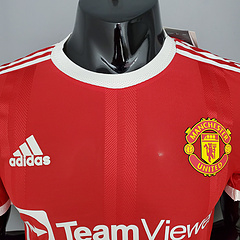 Camisa Manchester United 1 2021/22 Jogador Masculina - Vermelha na internet