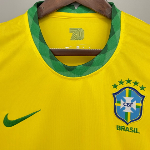 Black Friday - Camisa Nike Brasil CBF I Home Feminina 2014 Amarela e verde