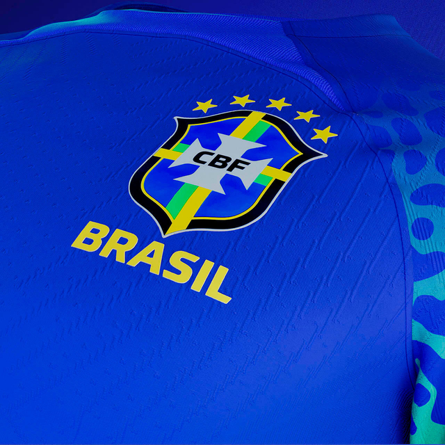 Camisa Pré Jogo Seleção Brasileira Nike Masculina - Azul