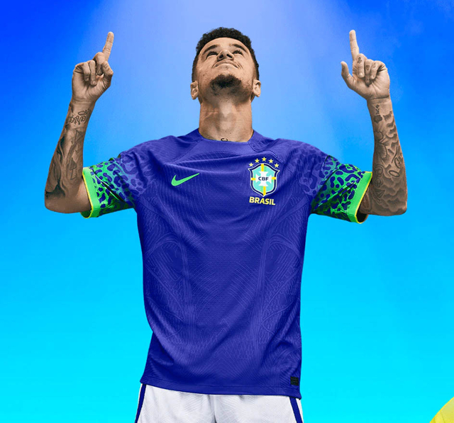 Camisa Camiseta Brasil Azul Copa 2022 Seleção Brasileira