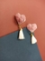 Aretes de corazón con barbitas chicas. - tienda en línea