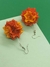 Aretes de flor de Cempasúchil grande - Moonsi Manualidades