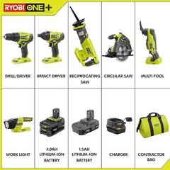  Ryobi P235A 18V One+ - Taladro de impacto (herramienta