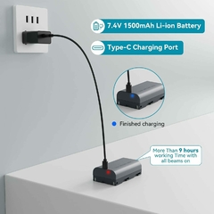 Imagen de MiLESEEY Nivel láser, autonivelante 3 líneas láser de cruz verde 360, 3 ajustes de brillo con batería recargable tipo C y soporte magnético en forma de L y estuche incluido