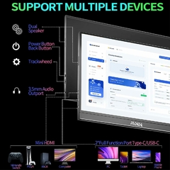 Monitor Portable MNN 15.6 pulgadas FHD 1080P USB C HDMI Gaming Ultra-Slim IPS Display en internet