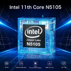 Mini PC Windows 11 Pro Intel 11ª generación N5105, 10 nm 8 GB RAM 256 GB SSD M.2 2242
