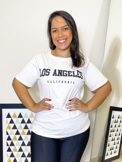 T-shirt Los Angeles Off White Plus Size