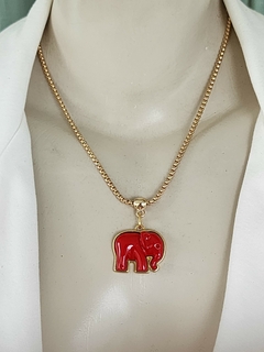 Colar Elefante resinado C1695 - comprar online