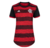 Camisa Flamengo I 22/23 Torcedor Adidas Feminina - Preta e Vermelha