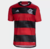 Camisa Flamengo I 23/24 Torcedor Adidas Masculina - Preto e Vermelho