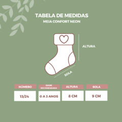 Meia Infantil Confort Neon - comprar online