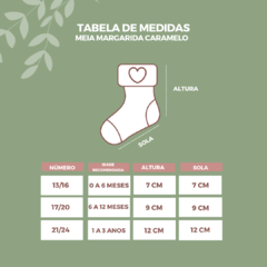 Meia Infantil Margarida Caramelo - comprar online