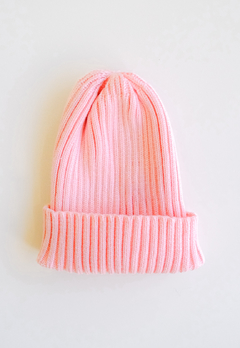 Gorro Tricô Canelado Infantil